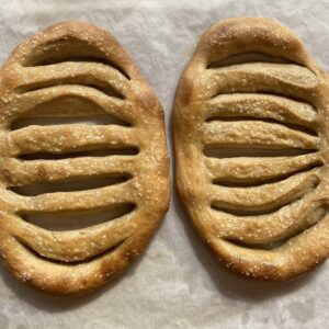 Sourdough fougasse (olive oil and coarse salt)(available Saturdays)