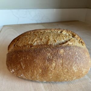 Honey Whole wheat sourdough batard